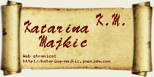 Katarina Majkić vizit kartica